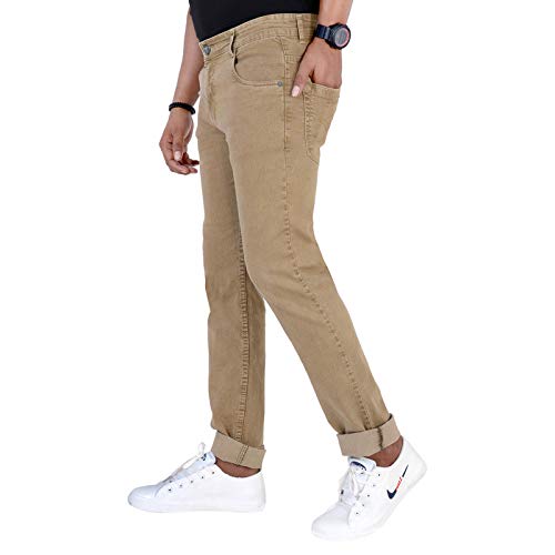M. R. Fashion Men's Brown Denim Jeans - Image 3