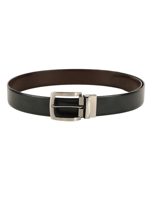 ZEVORA Leather Reversible Belt for Men - Black/Brown - Image 5