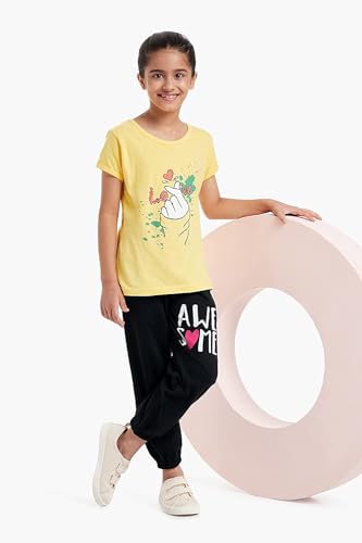 T2F Girl's Multicolor Plain Tee - Soft Cotton - Image 2