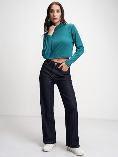 Tokyo Talkies Women's High-Rise Flared Jeans - Indigo - Image 2