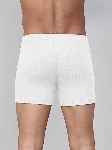 Levi's Men's Cotton Solid Brief - White, Lt. Grey Melange - Image 4