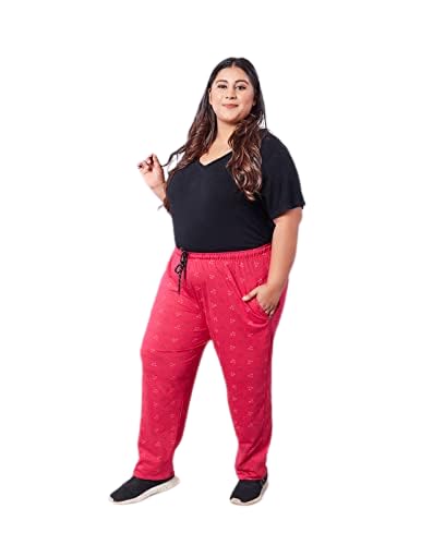 CUPID Women Printed Cotton Track Pant - Image 3