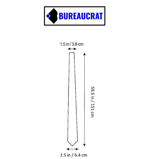 Bureaucrat Midnight Blue Satin Silk Necktie for Men - Image 4