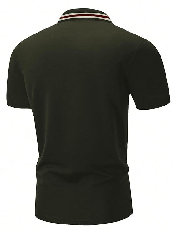GRECIILOOKS Men's Oversized Polo T-Shirt - Cotton - Image 2