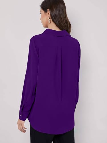 GRECIILOOKS Women's Western Shirt - Dark Purple - Image 2