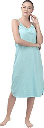 BLAZON Women Cotton Hosiery Solid Maxi Night Dress - Image 2