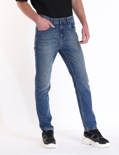 INKD Men's Retro Blue Jeans - Image 2
