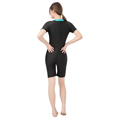 Cockatoo Women's Swimming Suit - Black-Green - Image 4