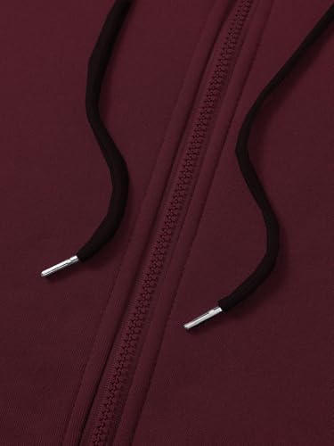 TOPLOT Men's Maroon Bomber Jacket - Image 3