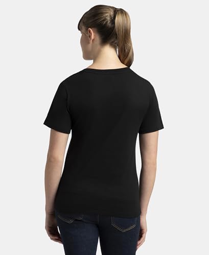 Jockey Women's Super Combed Cotton Rich V-Neck T-Shirt - Apricot - Image 3