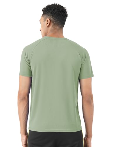 PUMP'D Men's Green Athleisure T-Shirt - Image 4