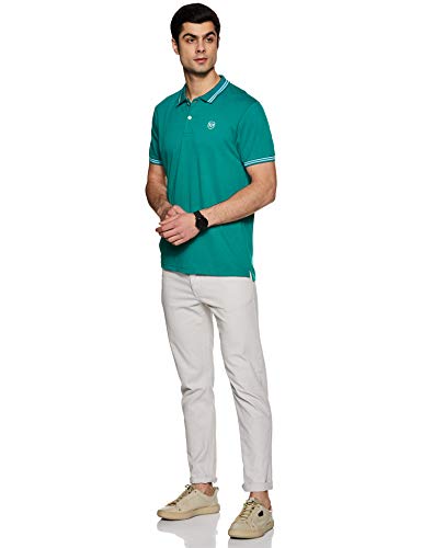 Max Men Solid Polo T-shirt - Dark Green - Image 4