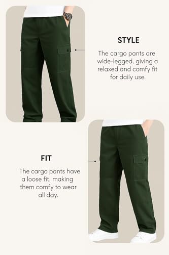Lymio Men's Green Cargo Pants - Image 4