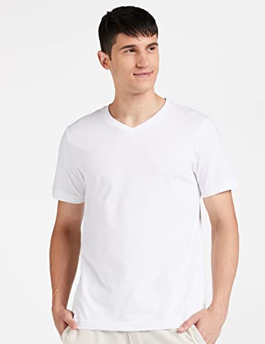 Amazon Men Solid Cotton V Neck T Shirt - Image 2
