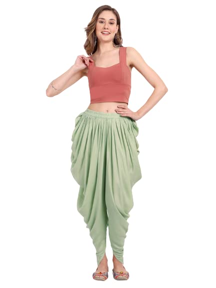 SAJKE Rayon Dhoti Pant for Women
