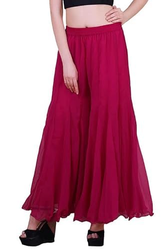 Kicha Georgette Sharara Palazzo for Women - Pink