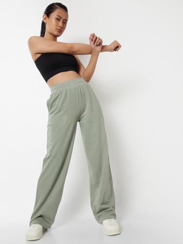 Max Women's Green Athleisure Track Pants - Image 4