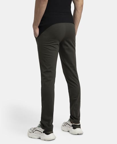 Jockey Men's Cotton Rich Slim Fit Trackpant - Olive - Image 3