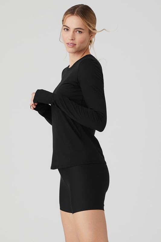 Ap'pulse Women's Long Sleeve Sports Tshirt - Carbon Black - Image 3