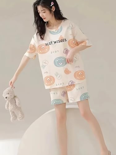 LOUIS LUXE Cream Women's Pyjama Set - Image 2