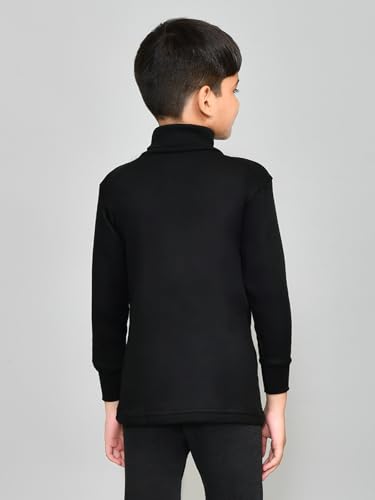 Lux Cott Wool Boys Thermal Top - Black - Image 4