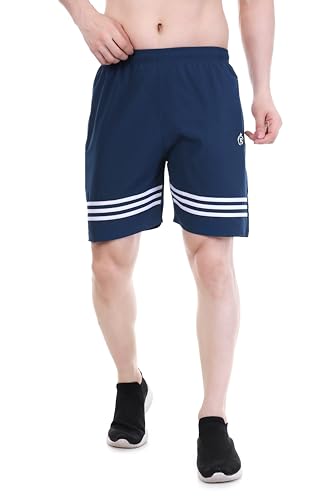 BLUE STAR SHARK Men's Athletic Sports Shorts - Blue - Image 2