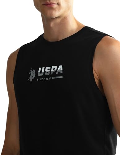 U.S. POLO ASSN. Men's Black Cotton Vest - Image 2