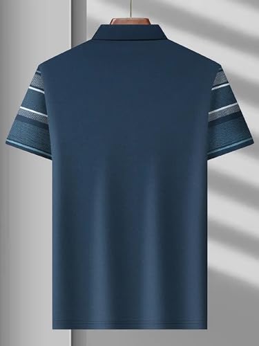 Lymio Men Polo T Shirt - Blue - Image 3