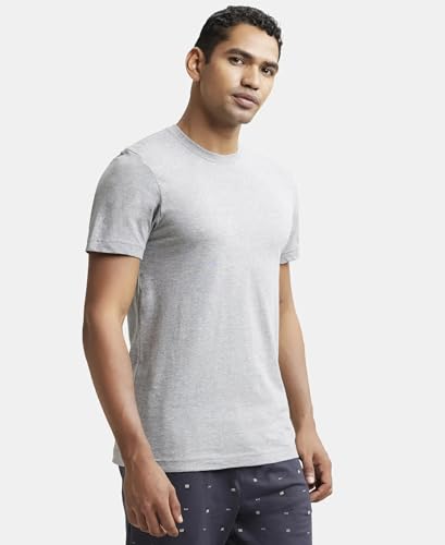 Jockey Men's Modern Classic Grey Melange Cotton Vest - Image 2