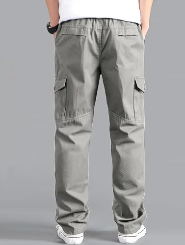 Lymio Men's Grey Cargo Pants - Image 3