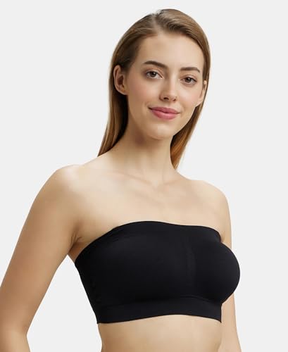 Jockey Wirefree Seamless Bandeau Bra - Black - Image 2