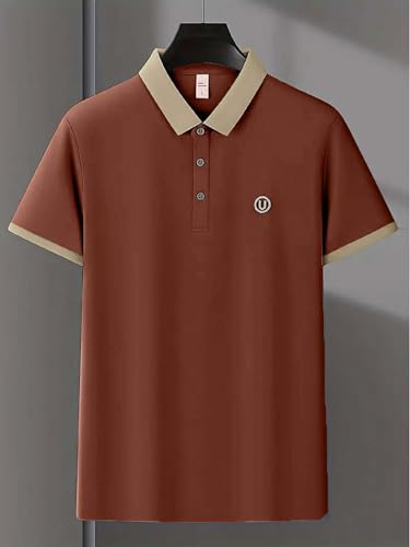 Lymio Men's Orange Polo T-Shirt - Image 3