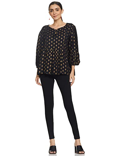 Max Women Mid Rise Leggings - Black - Image 5