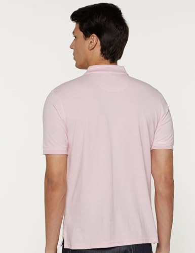 Peter England Men's Pink Polo T-Shirt - Image 2