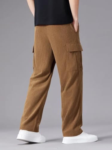 LOUIS SENSE Men's Casual Trousers - Brown - Image 2