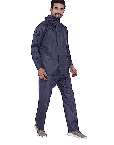 Lymio Men's Waterproof Raincoat - Rain Blue - Image 3