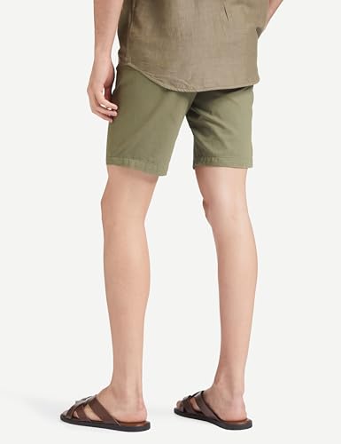Symbol Men Cotton Chino Shorts - Lt Olive Fawn - Image 2