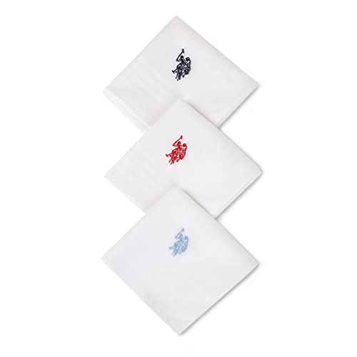 U.S. POLO ASSN. Men Cotton Handkerchief - White - Image 3