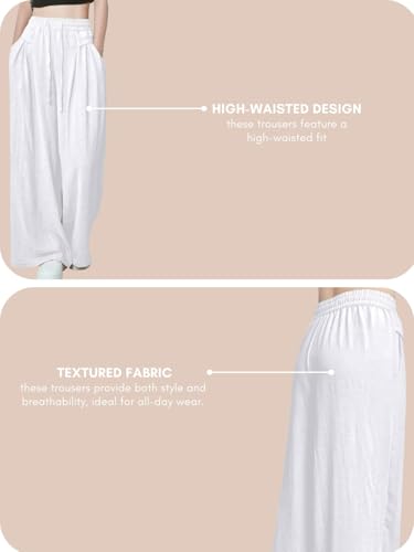 GRECIILOOKS Women's High-Waisted Textured Trousers - Image 4