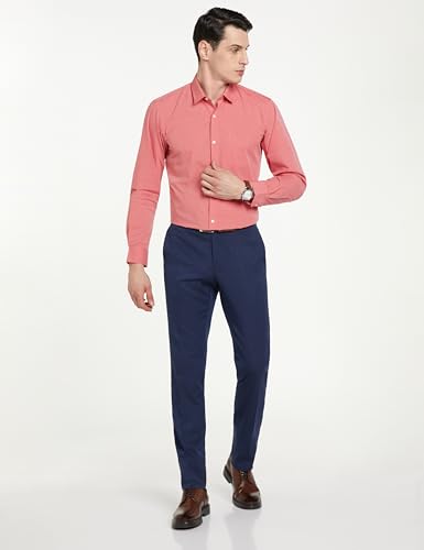 Peter England Men Formal Shirt - Red - Image 5