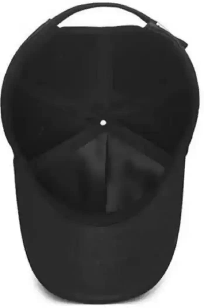 SELLORIA Unisex Black Cotton Adjustable Cap - Image 5
