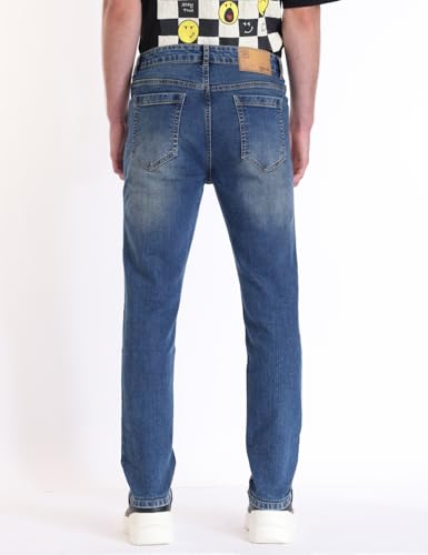 INKD Men's Retro Blue Jeans - Image 3