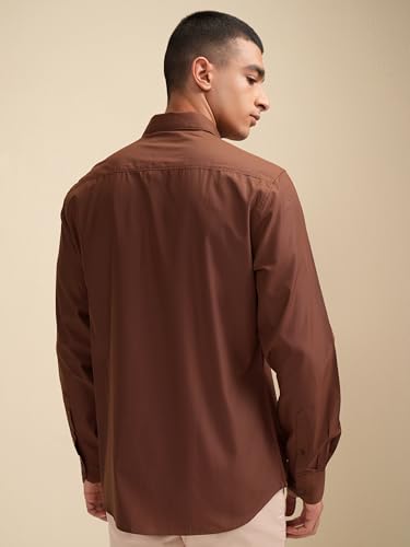 Highlander Men Slim Fit Shirt - Brown - Image 3