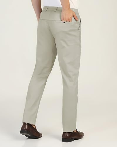 TOPLOT Men's Causal Trouser - Silver - Image 4