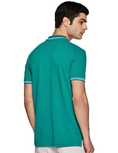 Max Men Solid Polo T-shirt - Dark Green - Image 2