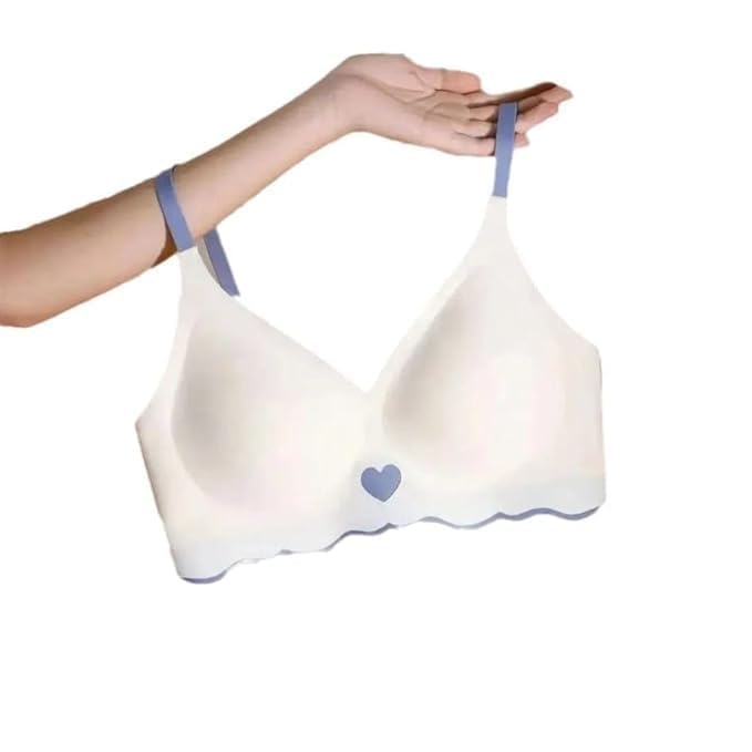 GarbGlide Women's Seamless Push-Up Bra - White