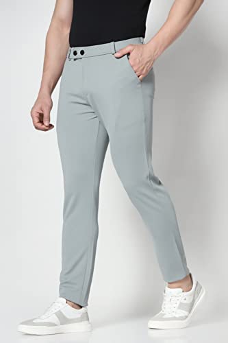 TOPLOT Grey Formal Trousers for Men - Image 3