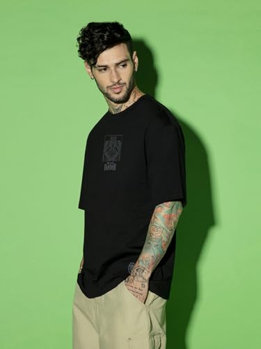 Bewakoof Men's Marvel Graphic Printed T-Shirt - Black - Image 3