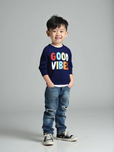 NammaBaby Baby Boy Cotton Sweatshirts - Red Navy Blue - Image 2