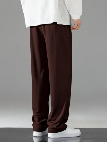 GRECIILOOKS Men's Dark Brown Cargo Track Pants - Image 2